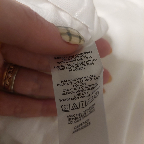 NWT LOFT Classic White Dress - Picture 3 of 3